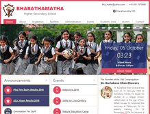 Tablet Screenshot of bharathamathaschool.org
